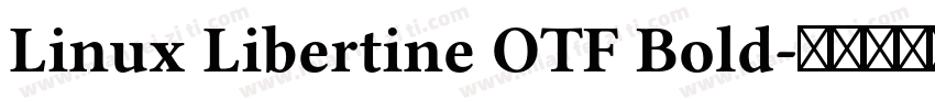 Linux Libertine OTF Bold字体转换